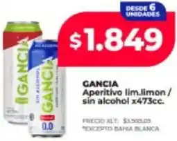 Supermayorista Vital Gancia aperitivo lim.limon/ sin alcohol oferta