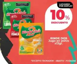 Supermayorista Vital Rinde dos jugo en polvo oferta