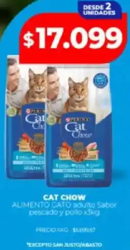 Supermayorista Vital Cat chow alimento cato adulto sabor pescado y pollo oferta