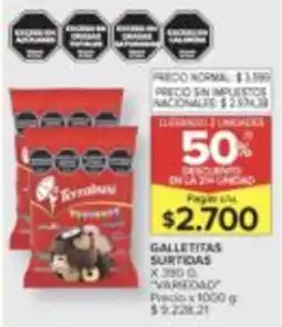 Carrefour Terrabusi variedad galletitas surtidas oferta