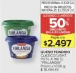 Carrefour Finlandia queso fundido clasicolight pote oferta