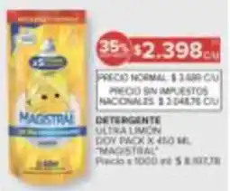 Carrefour Magistral detergente ultra limon doy pack oferta