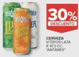 Carrefour Antares cerveza v/tipos lata oferta