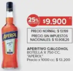 Carrefour Aperol aperitivo c/alcohol botella oferta
