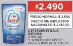 Carrefour Carrefour expert detergente baja espuma oferta