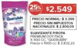 Carrefour Querubin suavizante p/ropa premium doy pack oferta