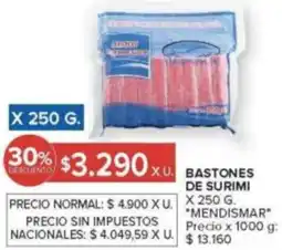 Carrefour Mendismar bastones de surimi oferta