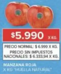Carrefour Huella natural manzana roja oferta