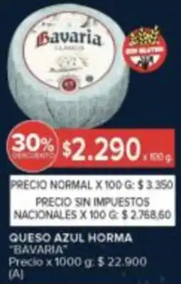 Carrefour Bavaria queso azul horma oferta