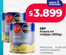 Supermayorista Vital S&P anana en rodajas oferta