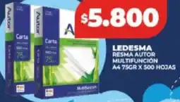 Supermayorista Vital Ledesma resma autor multifuncion A4 oferta