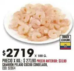 Coto Camaron pelado cocido congelado oferta