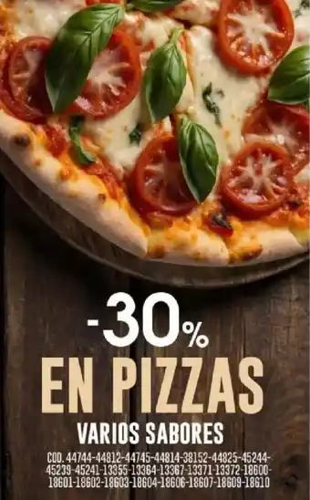Coto En pizzas varios sabores oferta