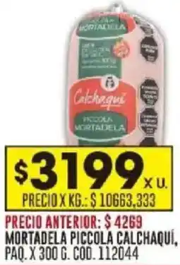 Coto Calchaquí mortadela piccola paq. oferta