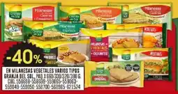 Coto En milanesas vegetales varios tipos granja del sol, paq. oferta