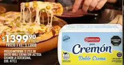 Coto La serenisima queso doble crema sin lactosa cremon oferta