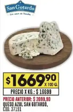 Coto San gotardo queso azul oferta