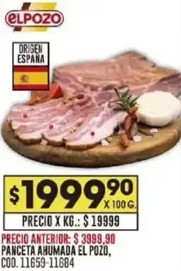 Coto El pozo panceta ahumada oferta