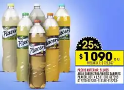 Coto Placer agua saborizada varios sabores bot. oferta