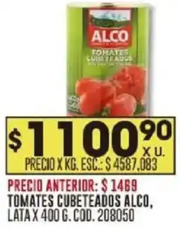 Coto Alco tomates cubeteados lata oferta