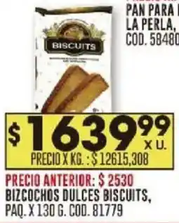 Coto Biscuits bizcochos dulces paq. oferta