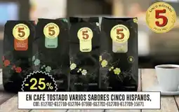 Coto Cinco hispanos en café tostado varios sabores oferta