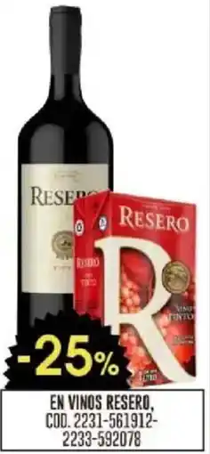 Coto Resero en vinos oferta