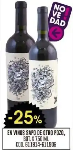 Coto Sapo de otro pozo en vinos bot. oferta