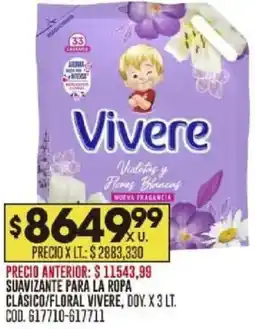 Coto Vivere suavizante para la ropa clasico/floral doy. oferta