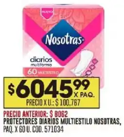 Coto Nosotras protectores diarios multiestilo paq. oferta