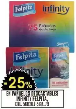 Coto Felpita en pañuelos descartables infinity oferta