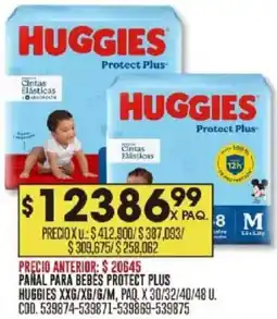 Coto Huggies panal para bebes protect plus oferta