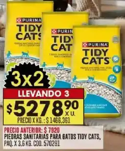 Coto Purina tidy cats piedras sanitarias para gatos paq. oferta