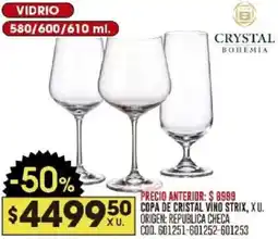 Coto Vidrio copa de cristal vino strix oferta