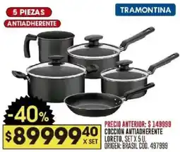 Coto Tramontina cocción antiadherente loreto oferta