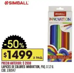 Coto Simball lapices de colores innovation, paq. oferta