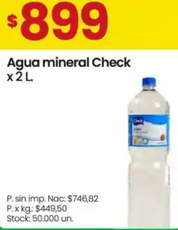 Changomas Check agua mineral oferta