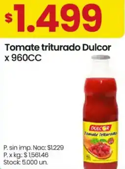 Changomas Dulcor tomate triturado oferta