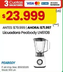 Changomas Peabody licuadora LN610B oferta