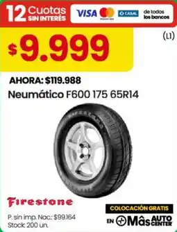 Changomas Firestone neumático F600 175 65R14 oferta
