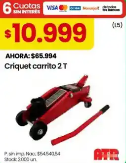 Changomas Criquet carrito 2 T oferta