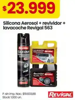 Changomas Revigal silicona aerosol + revividor + lavacoche 563 oferta