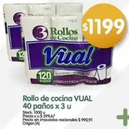 Supermercados Buenos Días Vual rollo de cocina oferta