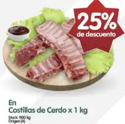 Supermercados Buenos Días En costillas de cerdo oferta
