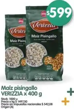 Supermercados Buenos Días Verizzia maíz pisingallo oferta