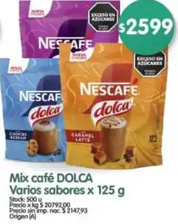 Supermercados Buenos Días Dolca mix café varios sabores oferta