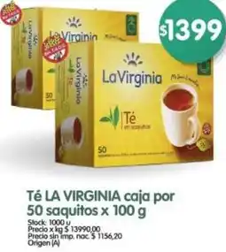 Supermercados Buenos Días La virginia té caja por oferta