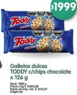 Supermercados Buenos Días Toddy galletas dulces c/chips chocolate oferta