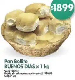 Supermercados Buenos Días Buenos días pan bollito oferta