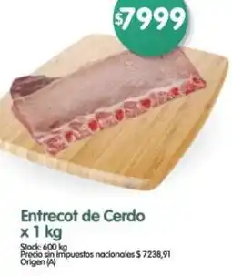 Supermercados Buenos Días Entrecot de cerdo oferta